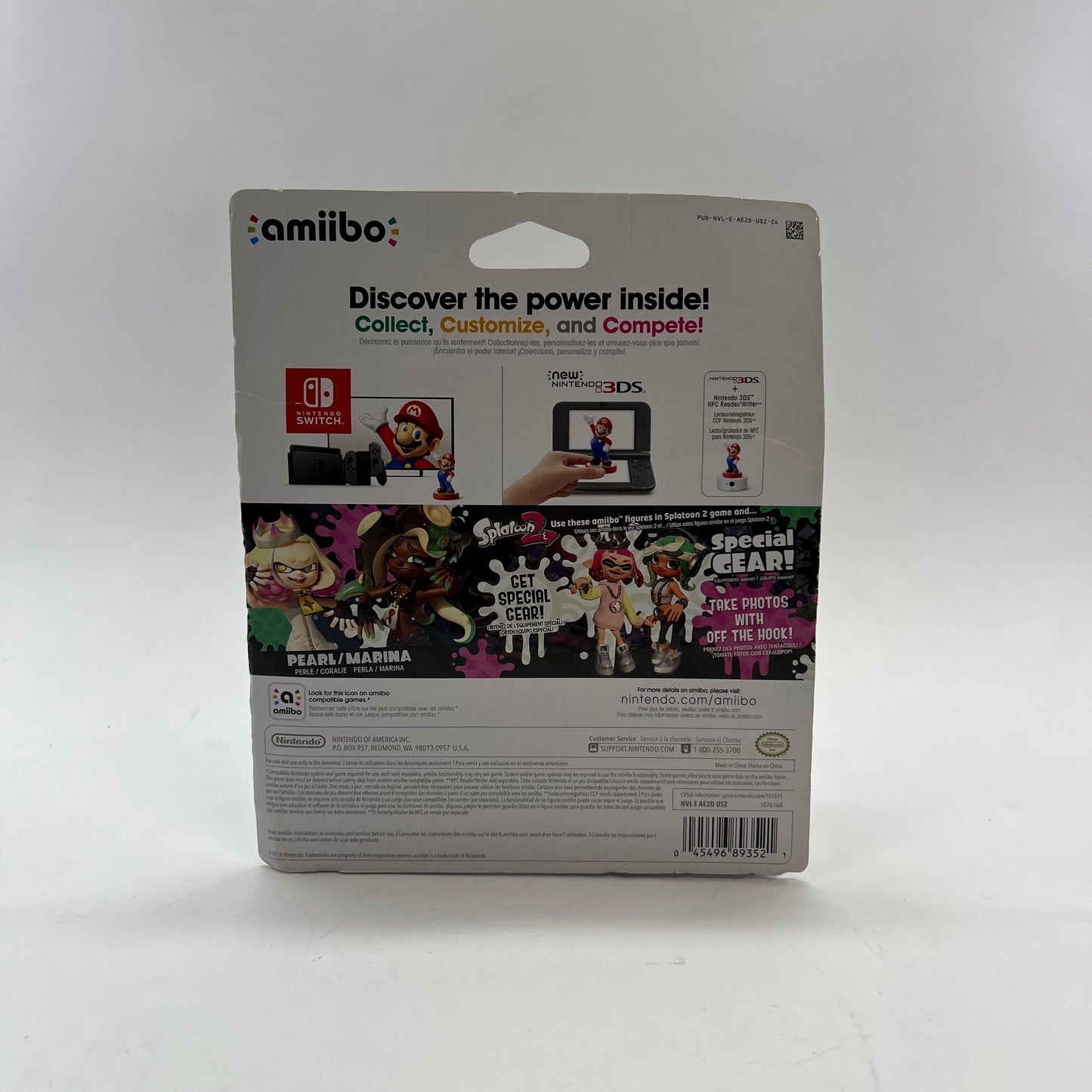 New Amiibo Splatoon NVL-E-AE2D