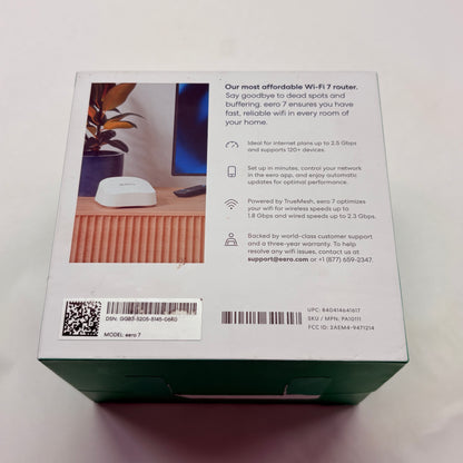 eero 7 Dual Band WiFi 7 PA10111 Dual-band mesh router