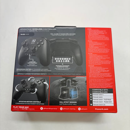 New Nintendo Power A Advantage wireless controller Controller NSGPAWL Black