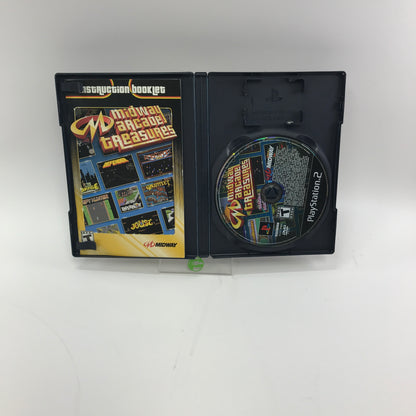 Midway Arcade Treasures (Sony PlayStation 2 PS2, 2003) CIB w Registration Card