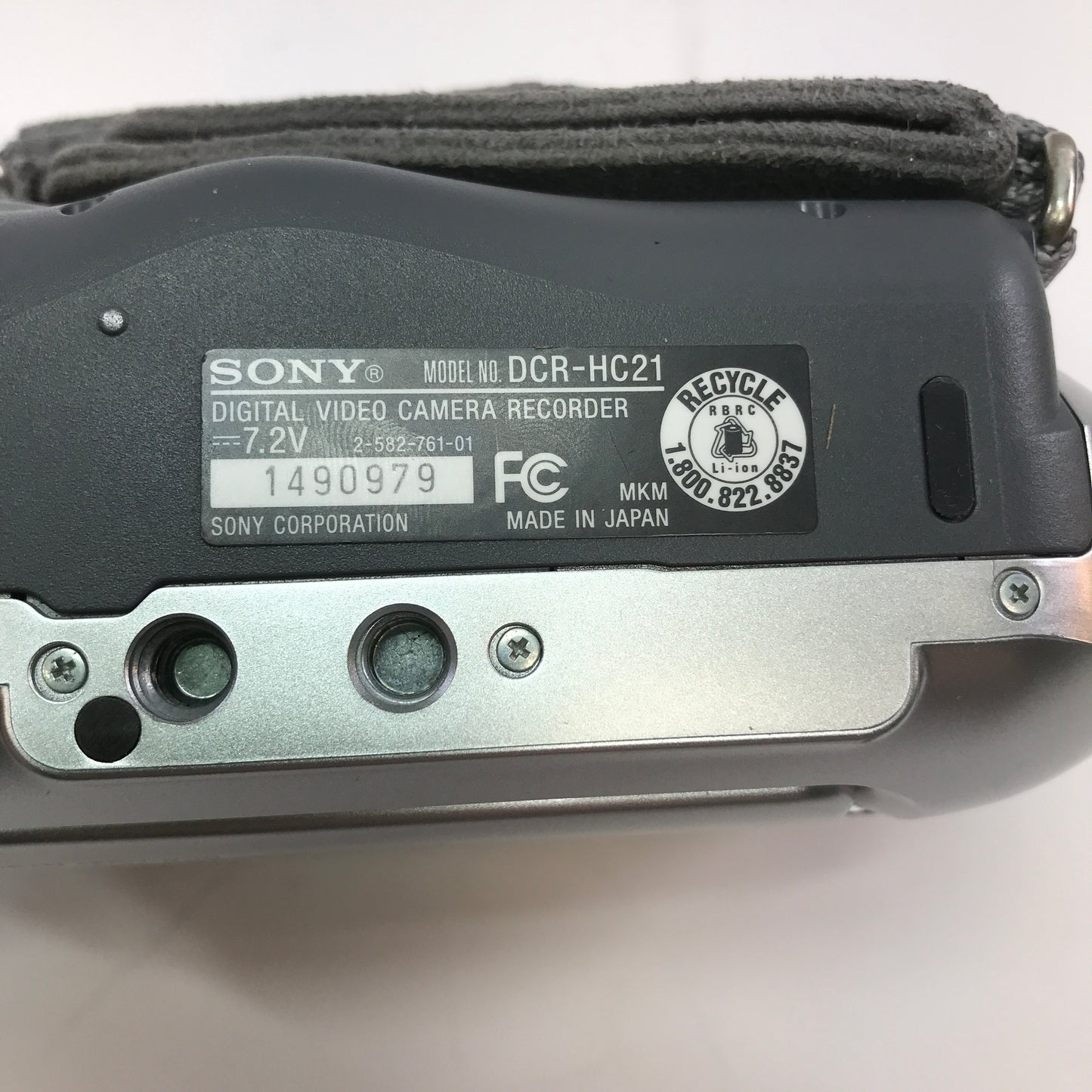 Broken Sony Handycam  Digital Video Camcorder DCR-HC21 NTCS Bad Touch Panel