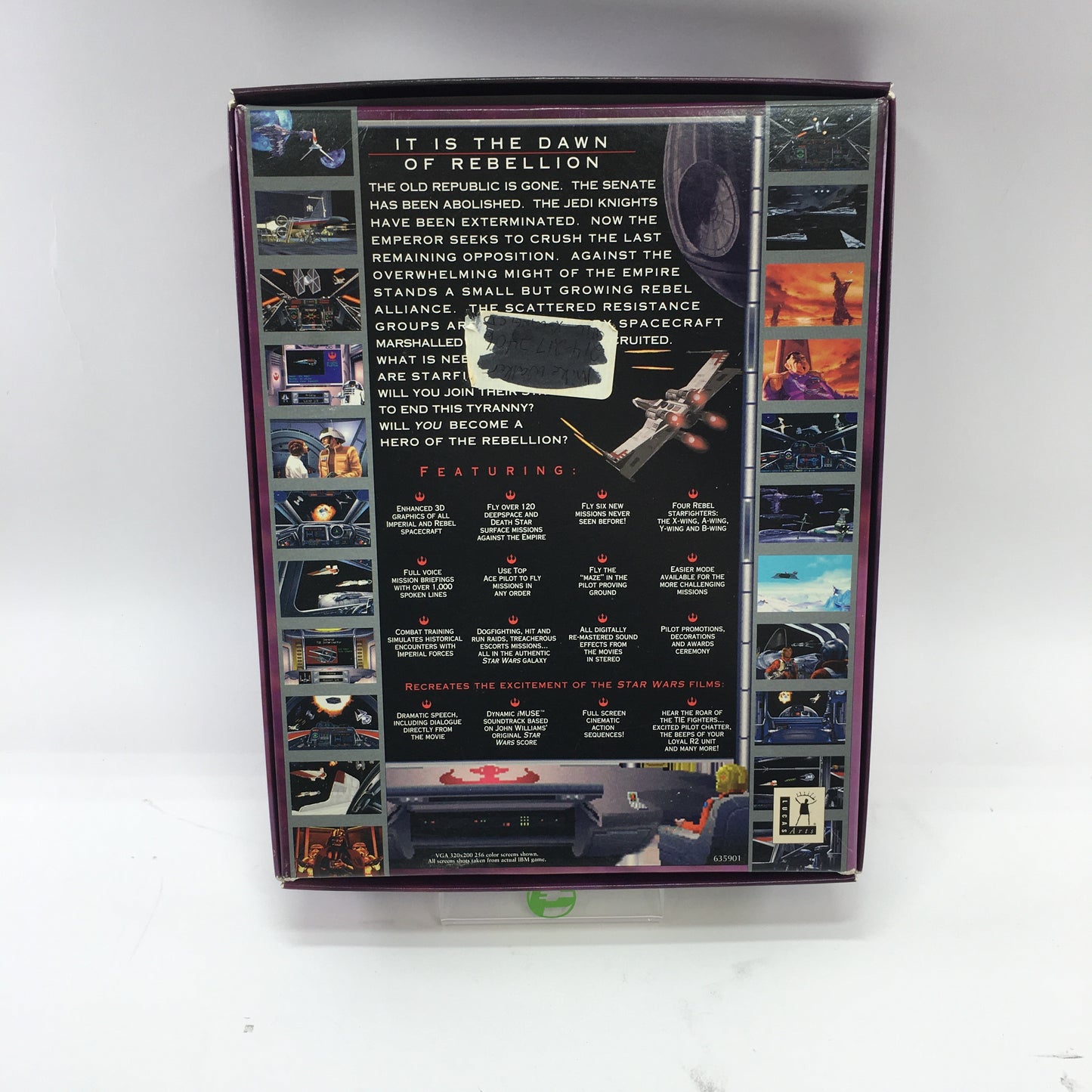Star Wars: X-Wing [Big Box] (PC, 1993) Complete in Box w/ Manual, CIB