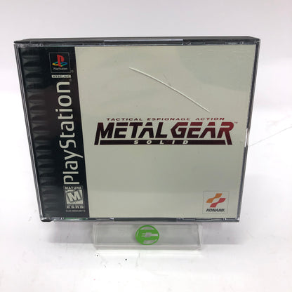 Metal Gear Solid (Sony PlayStation 1 PS1, 1998) w/ Original Case