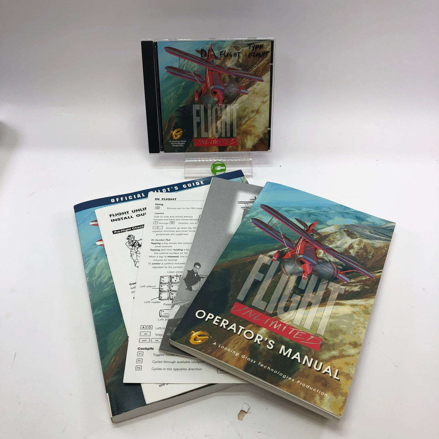 Flight Unlimited (PC, 1995) Complete in Original Box, w/ All Inserts, CIB