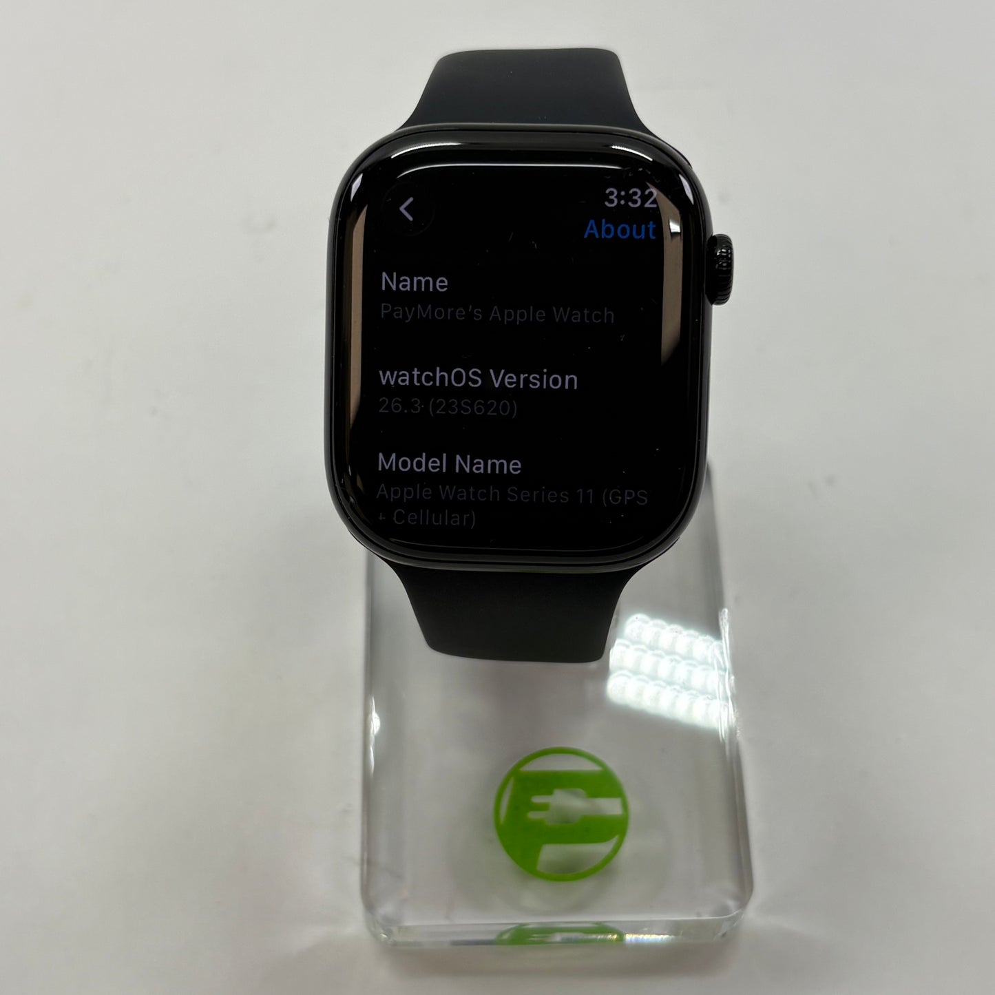 Unlocked Apple Watch Series 11 46MM Jet Black Aluminum Black SportBand MFC24LW/A