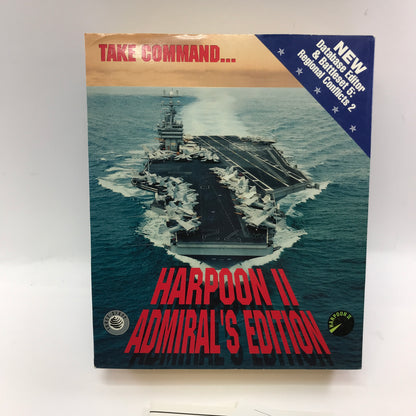 Harpoon 2 Admiral's Edition (PC, 1993) w Original Big Box and Inserts