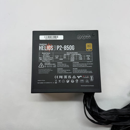 Helios P2-850G HP1-S2850GD-F12S 80 Plus Gold 850W Non Modular Power Supply