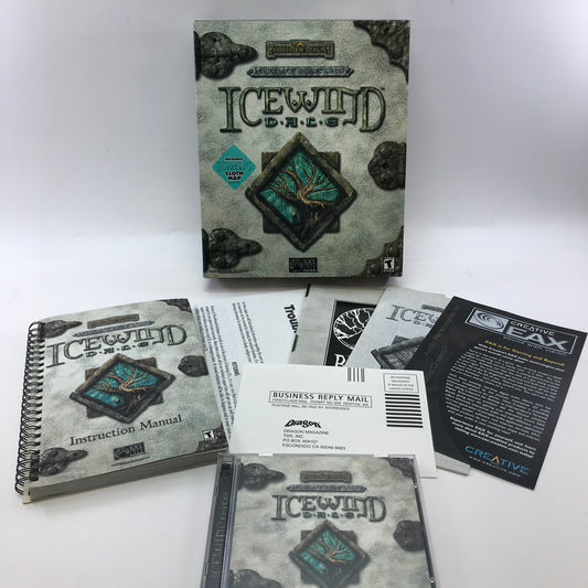Icewind Dale (PC, 2000) w/ Original Big Box and Manual, No Map