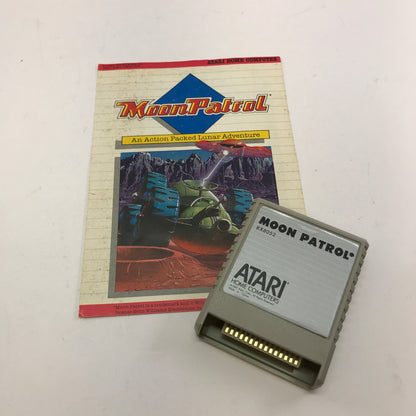 Moon Patrol (Atari 400, 1982) Cartridge and Manual Only
