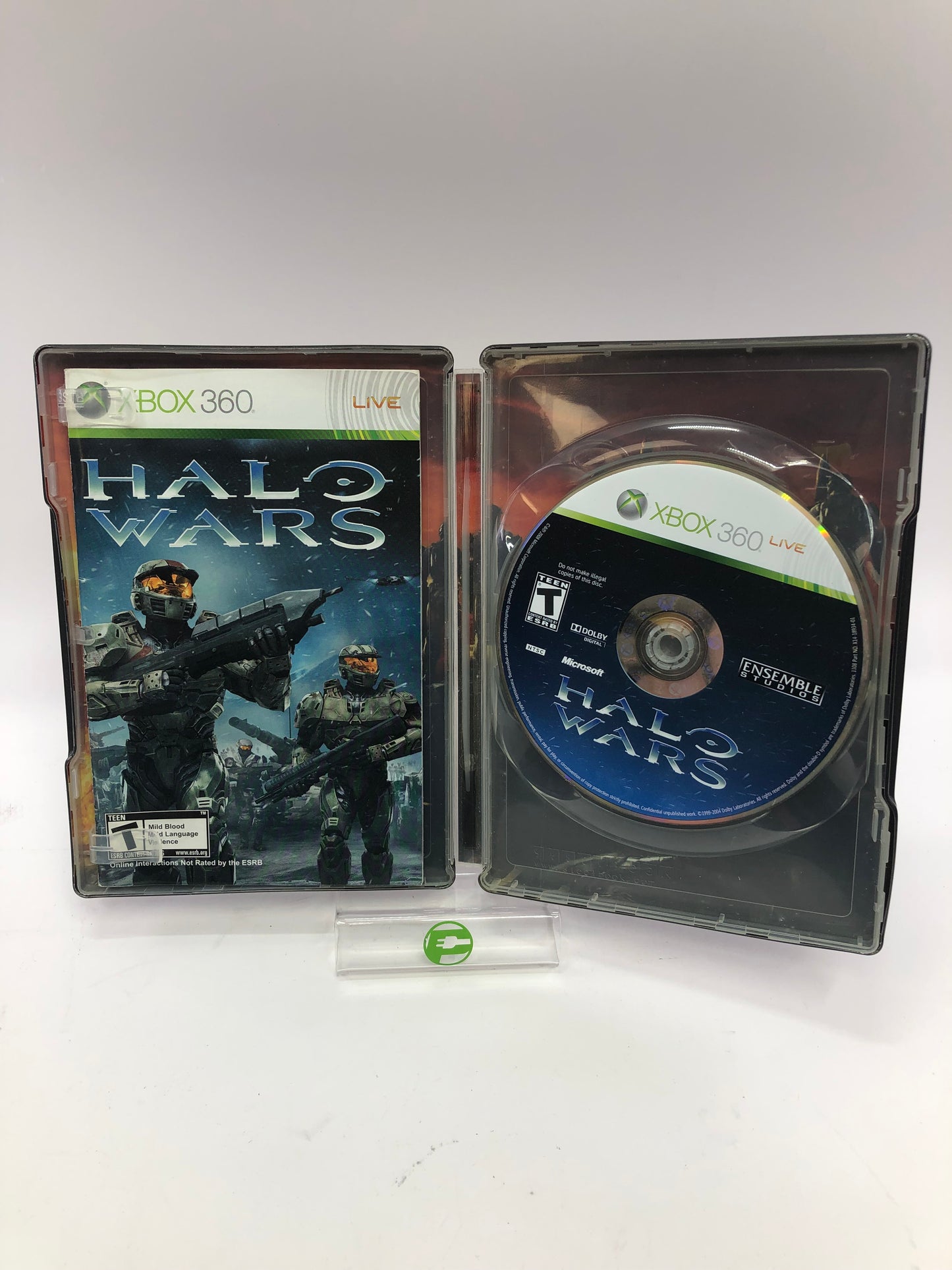 Halo Wars (Microsoft Xbox 360, 2009) CIB Steel Book Case
