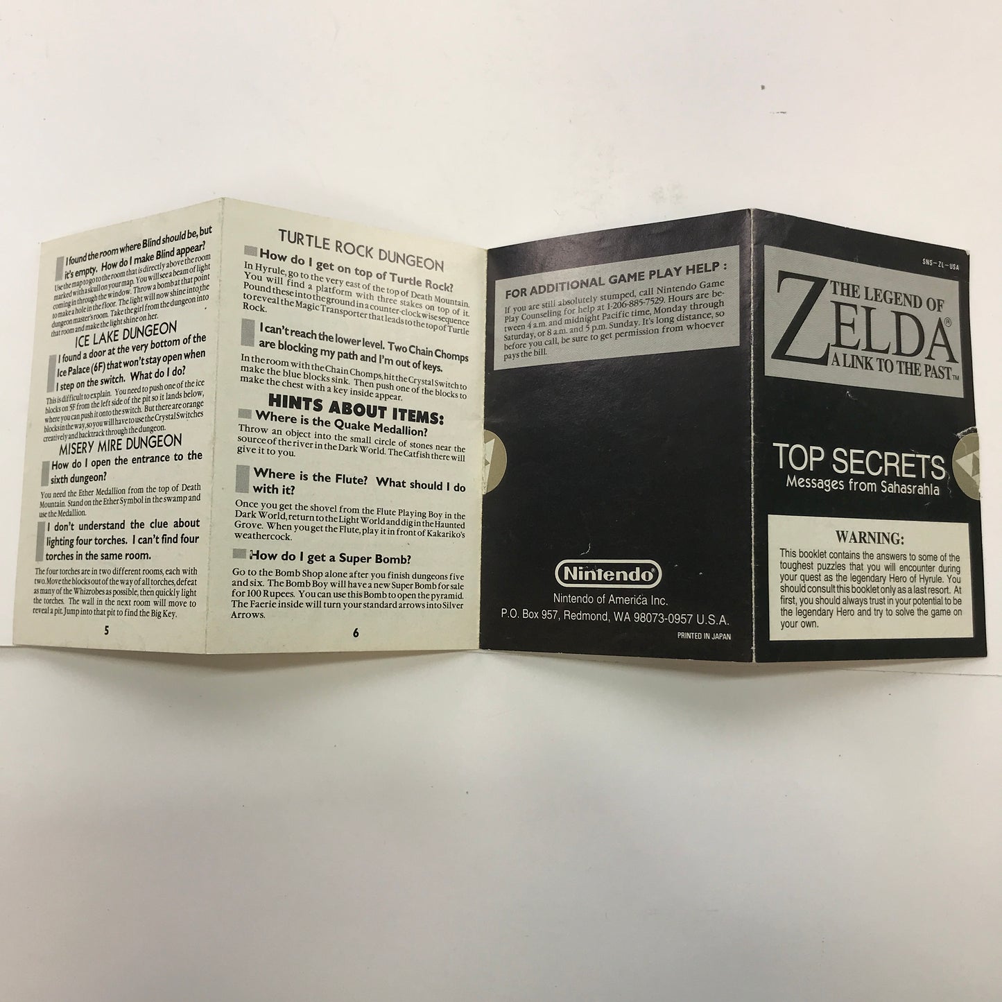 The Legend Of Zelda A Link to the Past (Super Nintendo SNES, 1991) Tested Works