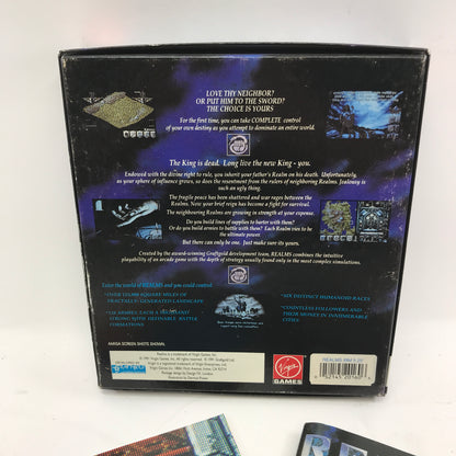 Realms (PC, 1991) Complete in Original Box Virgin Games 5.25" Floppy Discs