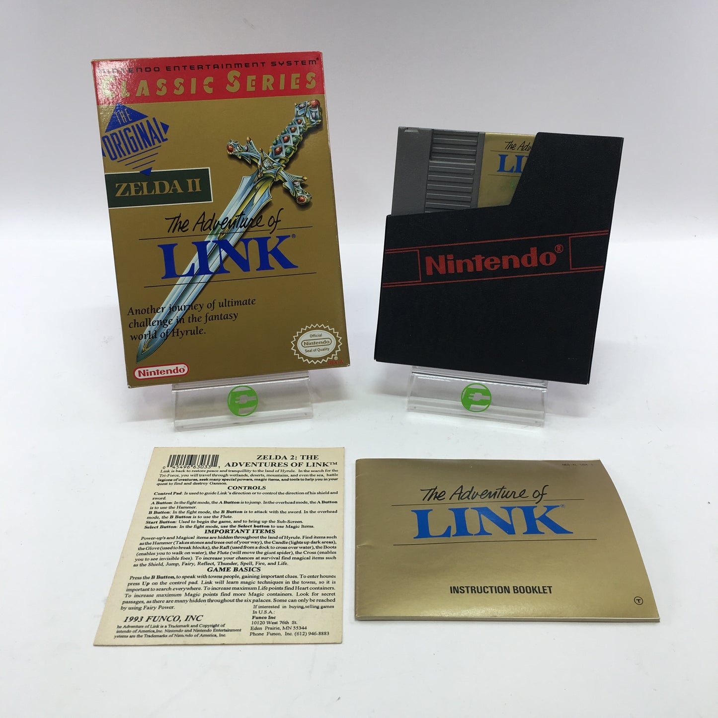The Adventure of Link Zelda II (Nintendo NES, 1985) Tested Works