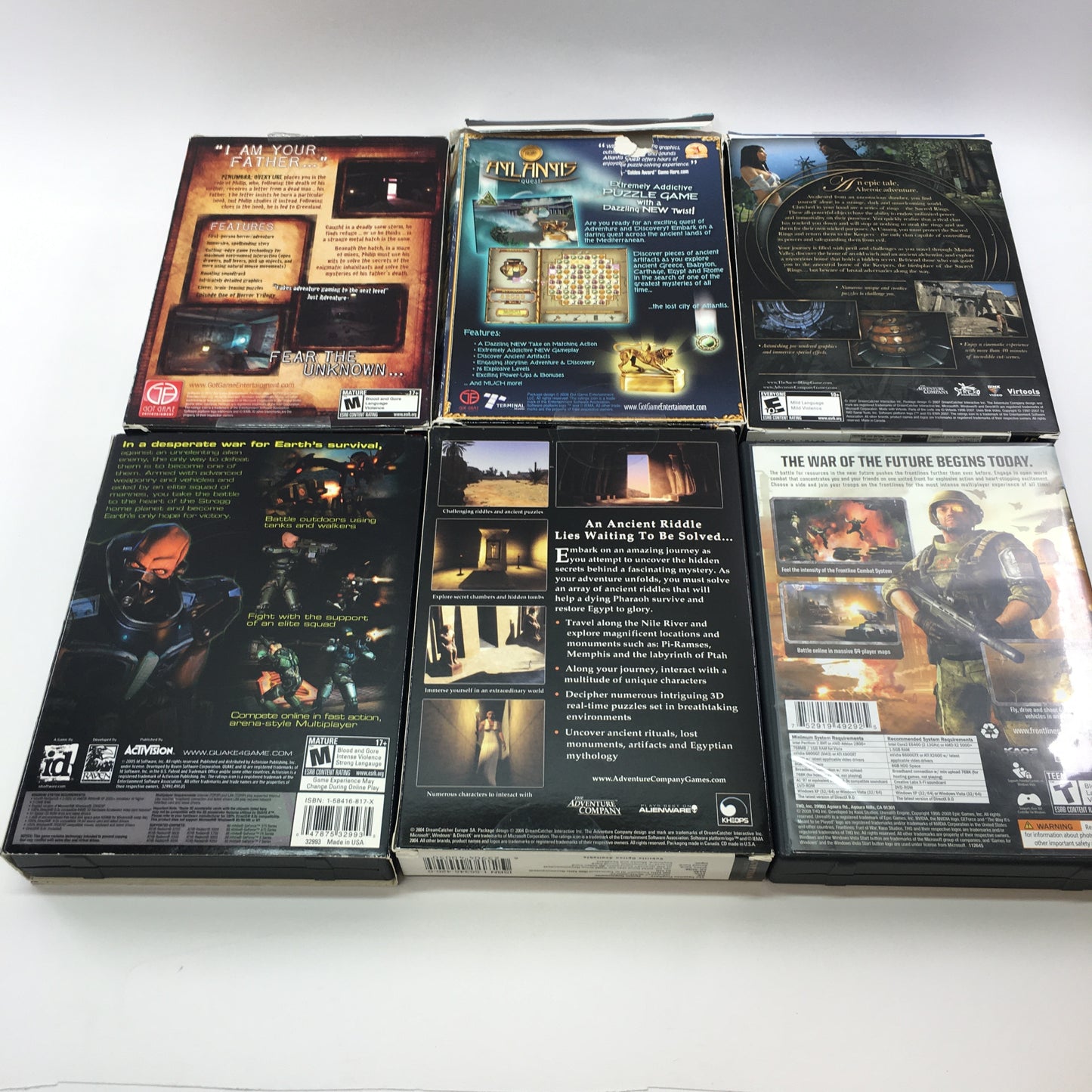 Lot of 38 PC Games[Medal of Honor, Age of Mythology, Fallout New Vegas and More]