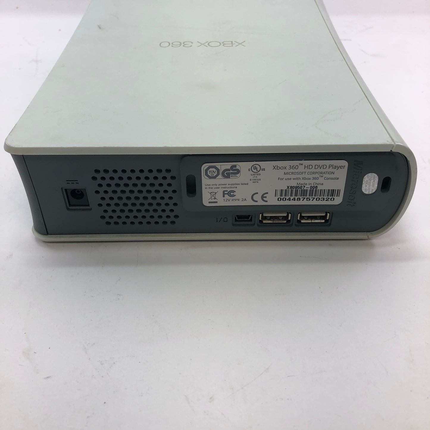 Microsoft XBox 360 HD DVD Player White X809507-006 For Xbox 360