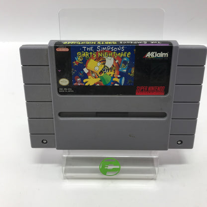 The Simpsons Bart's Nightmare (Super Nintendo SNES, 1992) Cartridge Only