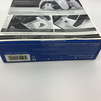 New PowerA Twin Charging Station Black/White For Playstation 5 PS5