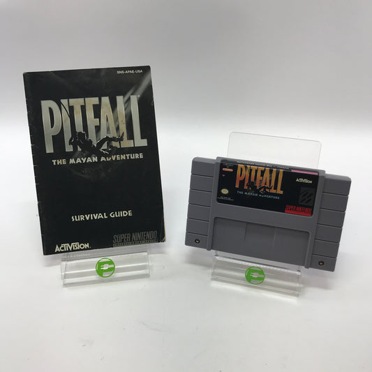 Pitfall The Mayan Adventure (Super Nintendo SNES, 1994) Tested Works