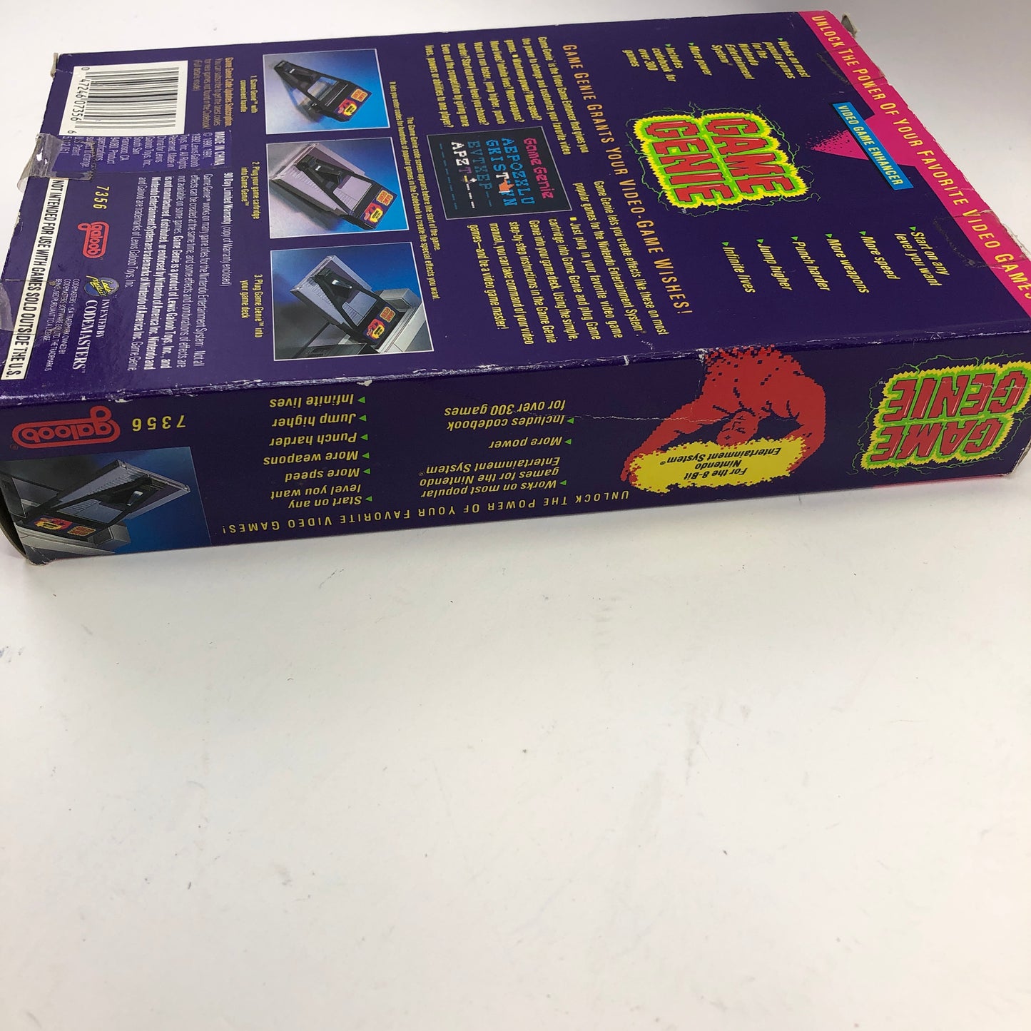 Galoob Game Genie Video Game Enhancer 7356 w Original Box and Code Book