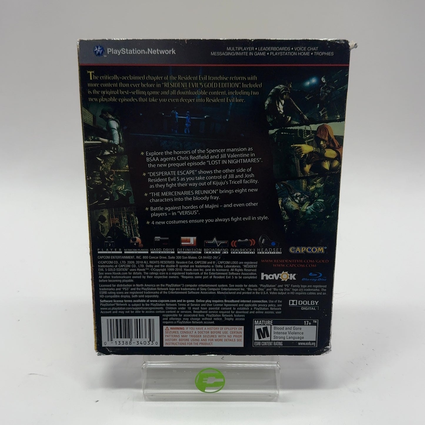 Resident Evil 5 [Gold Edition] (Sony PlayStation 3 PS3, 2010)