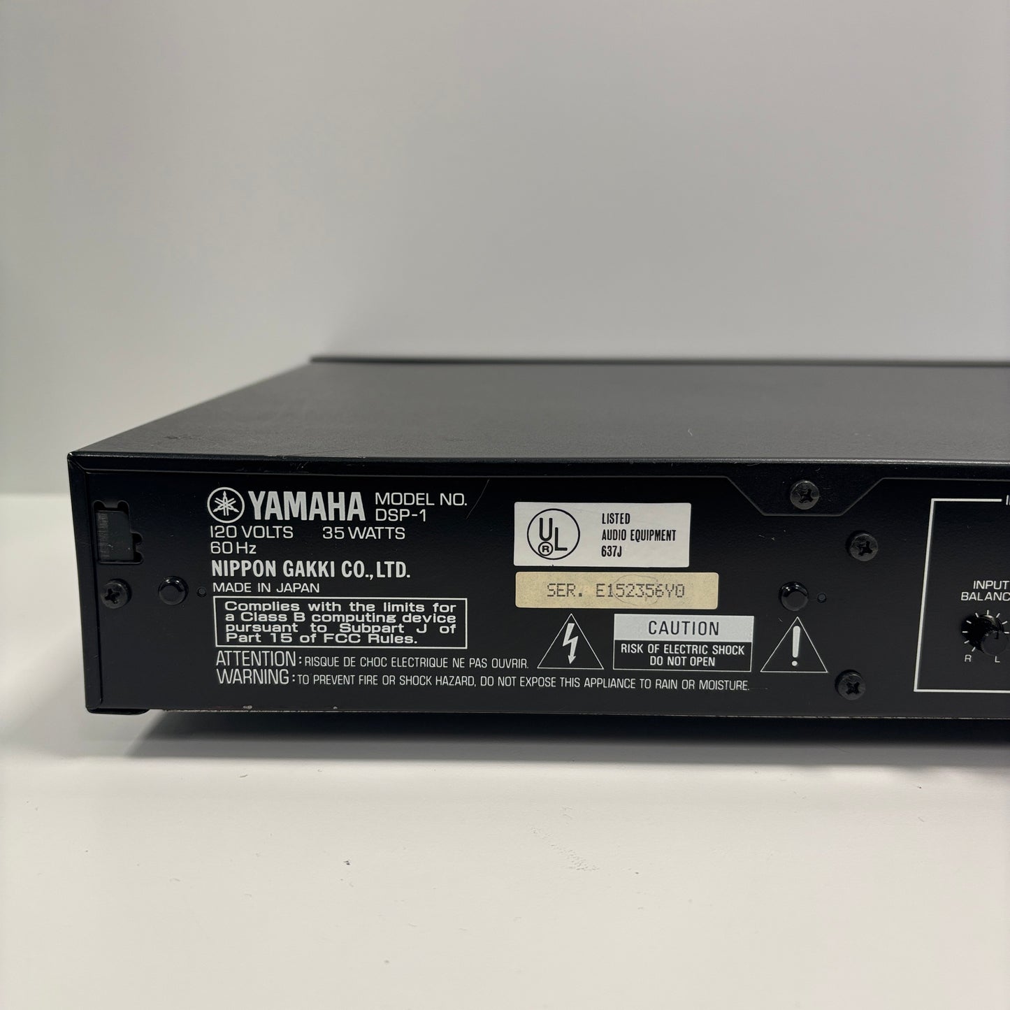 Yamaha DSP-1 Digital Sound Field Processor
