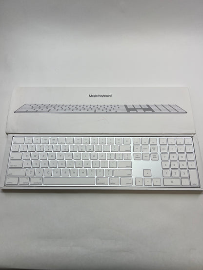 Apple Magic Keyboard with Numeric Keypad White MQ052LL/A