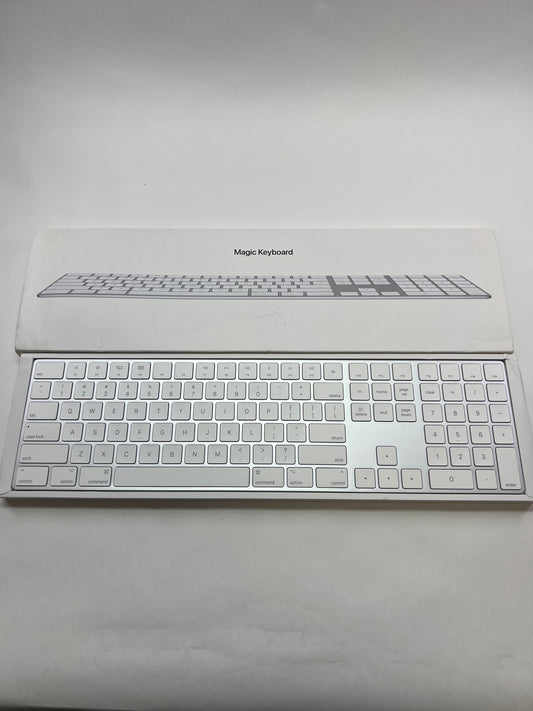 Apple Magic Keyboard with Numeric Keypad White MQ052LL/A
