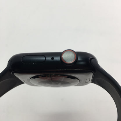 GPS Only Apple Watch Series 8 45MM Black Aluminum Blue Sport Band NVS