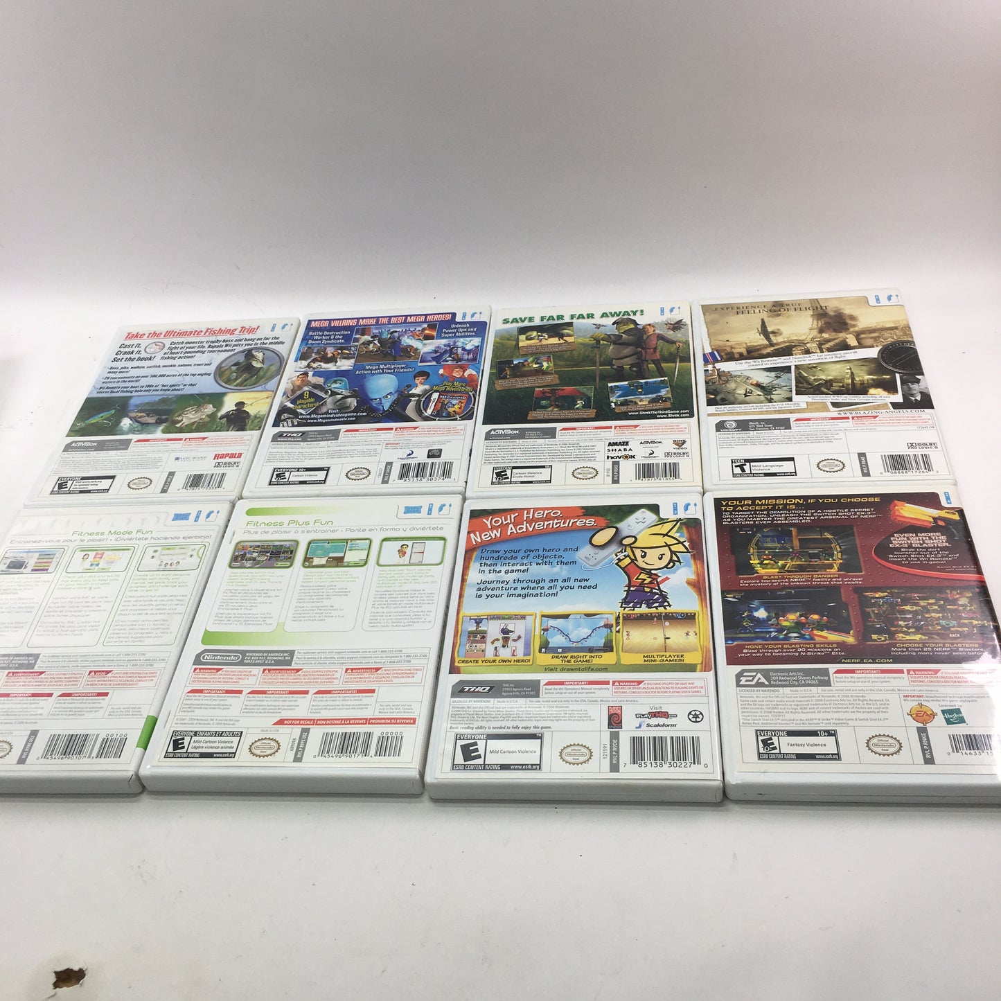 Lot of 55 Nintendo Wii Games [Mario Power Tennis, Donkey Kong, Just Dance, More]