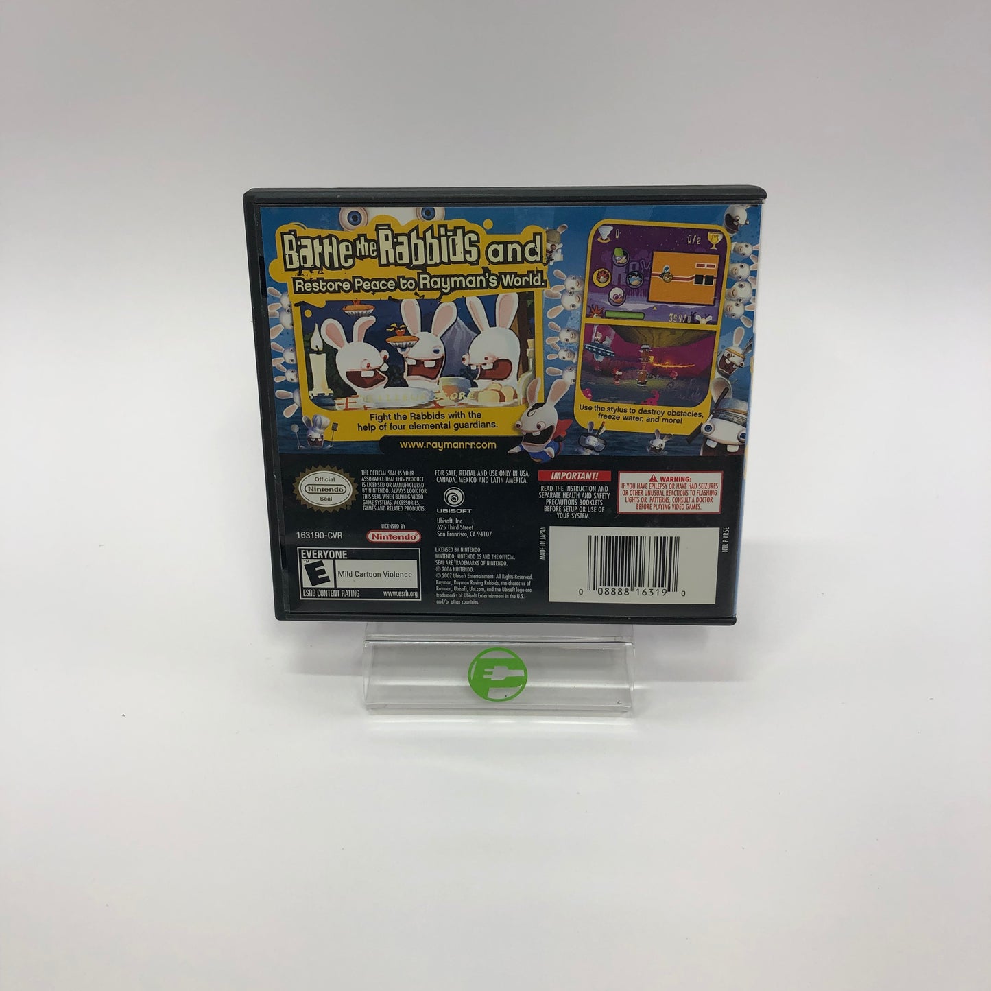 Rayman Raving Rabbids (Nintendo DS, 2007) CIB