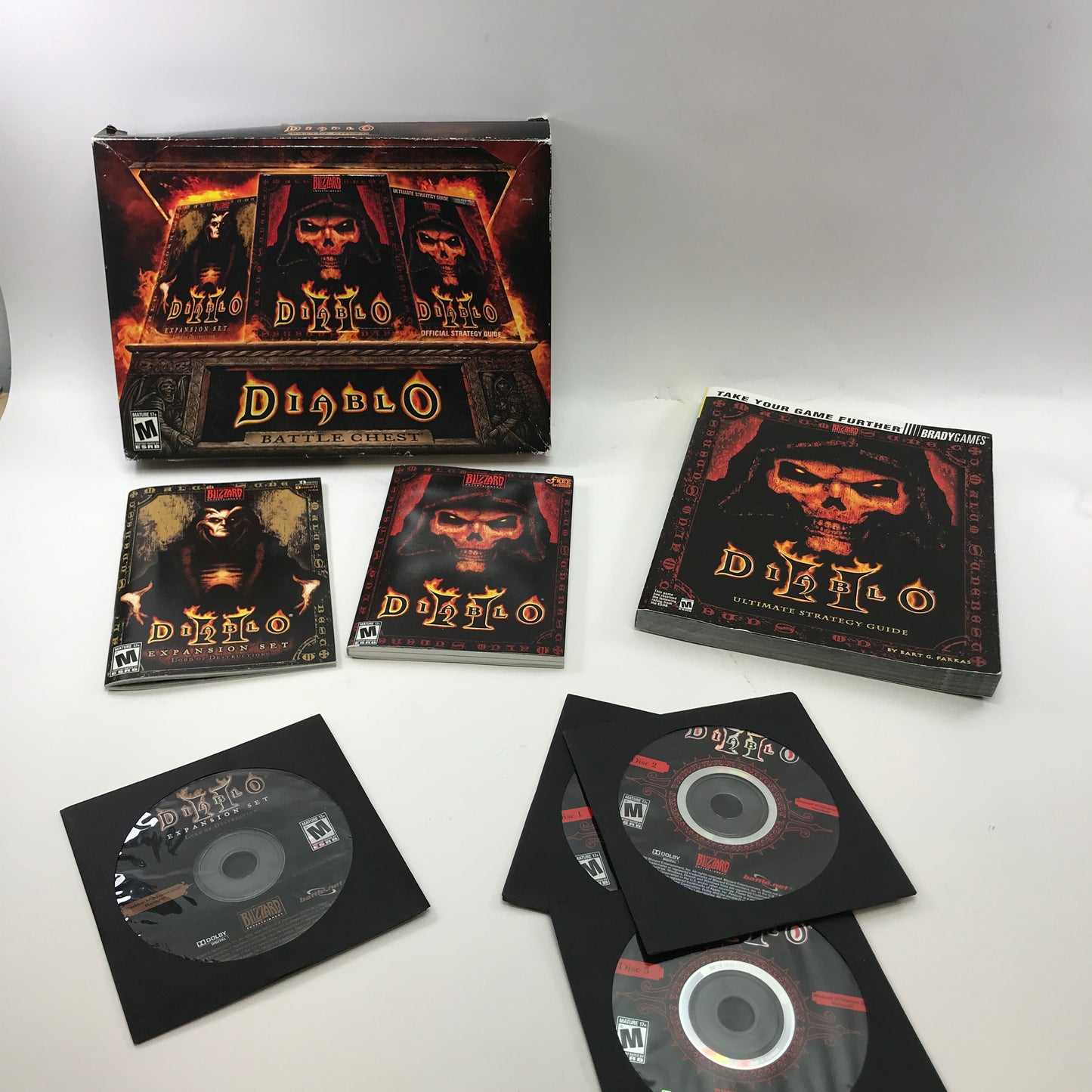 Diablo [Battle Chest] (PC, 2001) Complete in Original Box w/ Strategy Guide, CIB