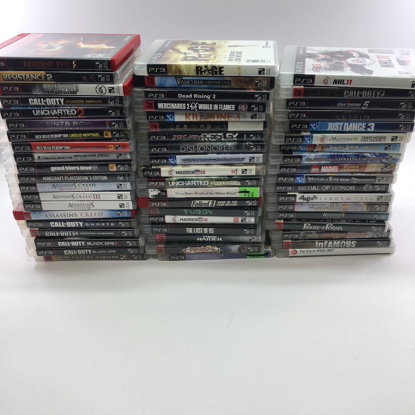 Lot of 57 Sony PlayStation 3 PS3 Games [Call of Duty, Grand Theft Auto and More]