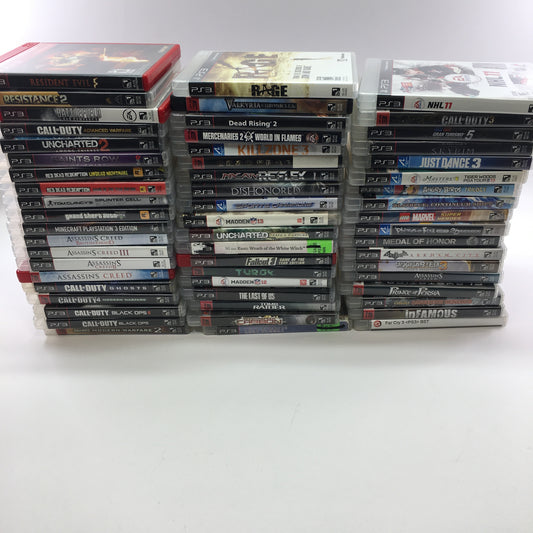 Lot of 57 Sony PlayStation 3 PS3 Games [Call of Duty, Grand Theft Auto and More]