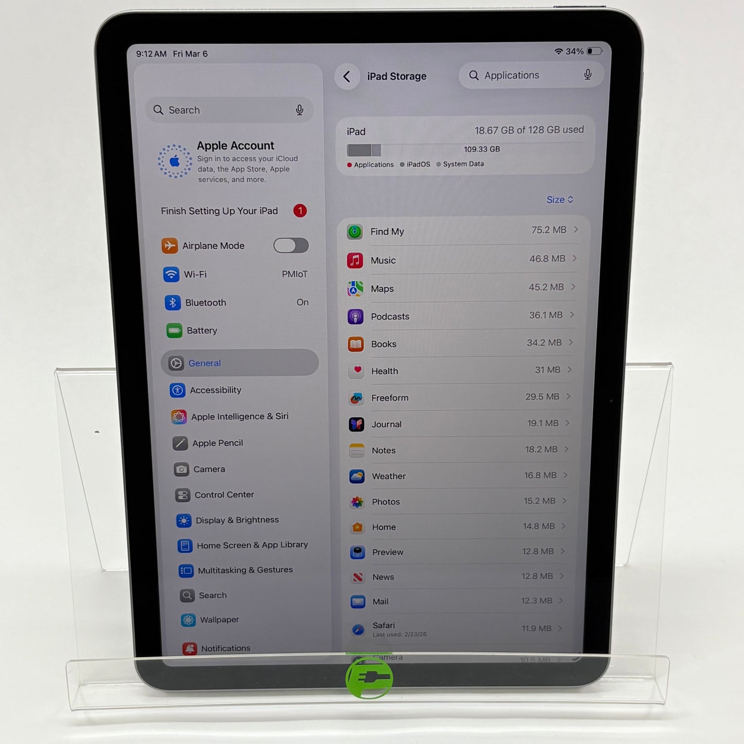 WiFi Only Apple iPad Air 11" M3 128GB Space Gray MC9W4LL/A