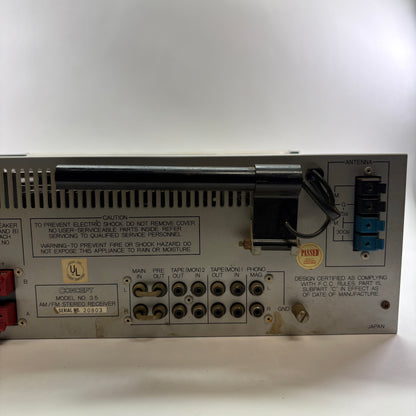 Broken Concept 3.5 AM/FM Stereo Receiver Read Description