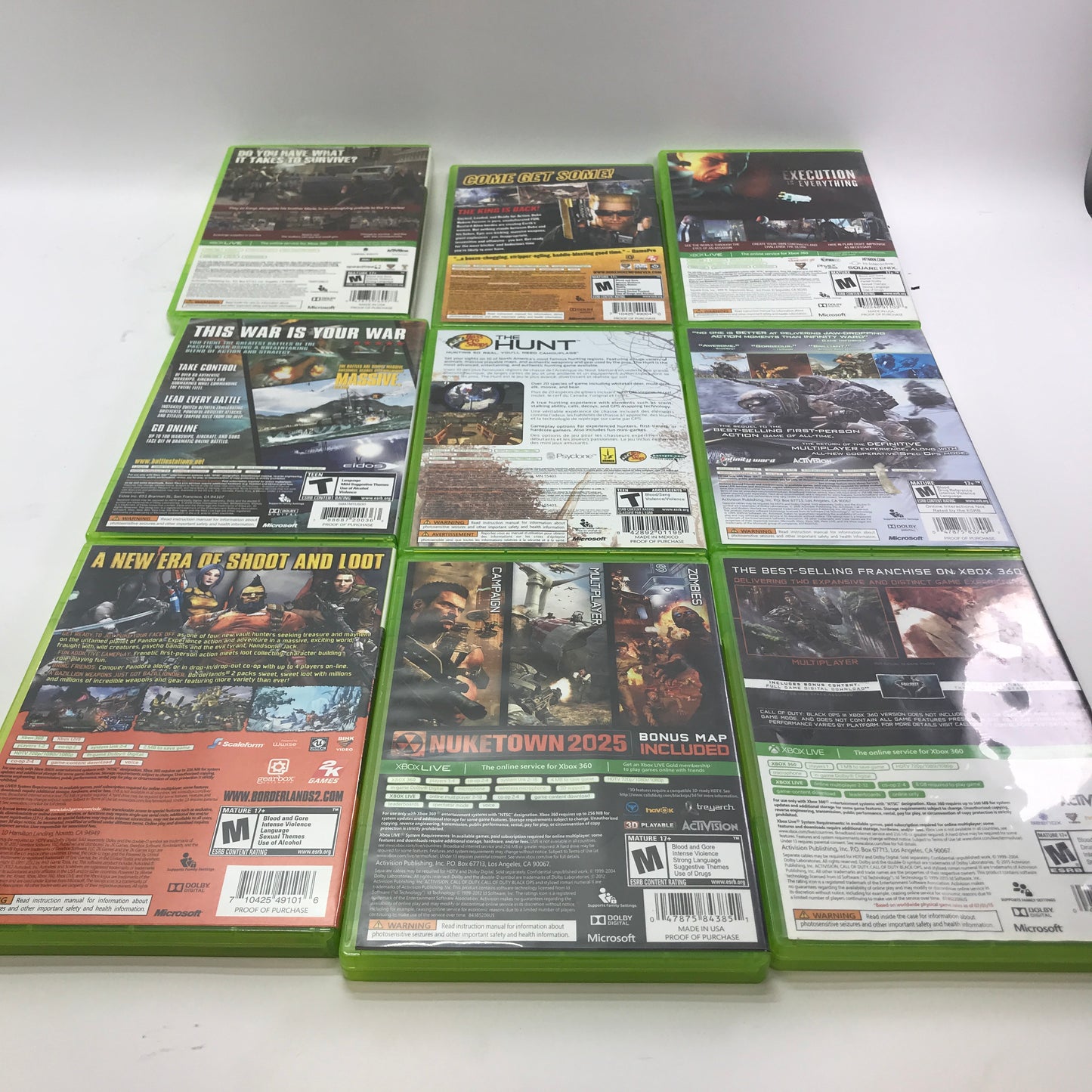 Lot of 133 Microsoft Xbox 360 Games [Call of Duty, Gears of War and More]