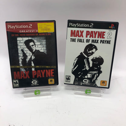 Max Payne Collection [Max Payne, Max Payne 2] CIB, Sony PlayStation 2 PS2 Games