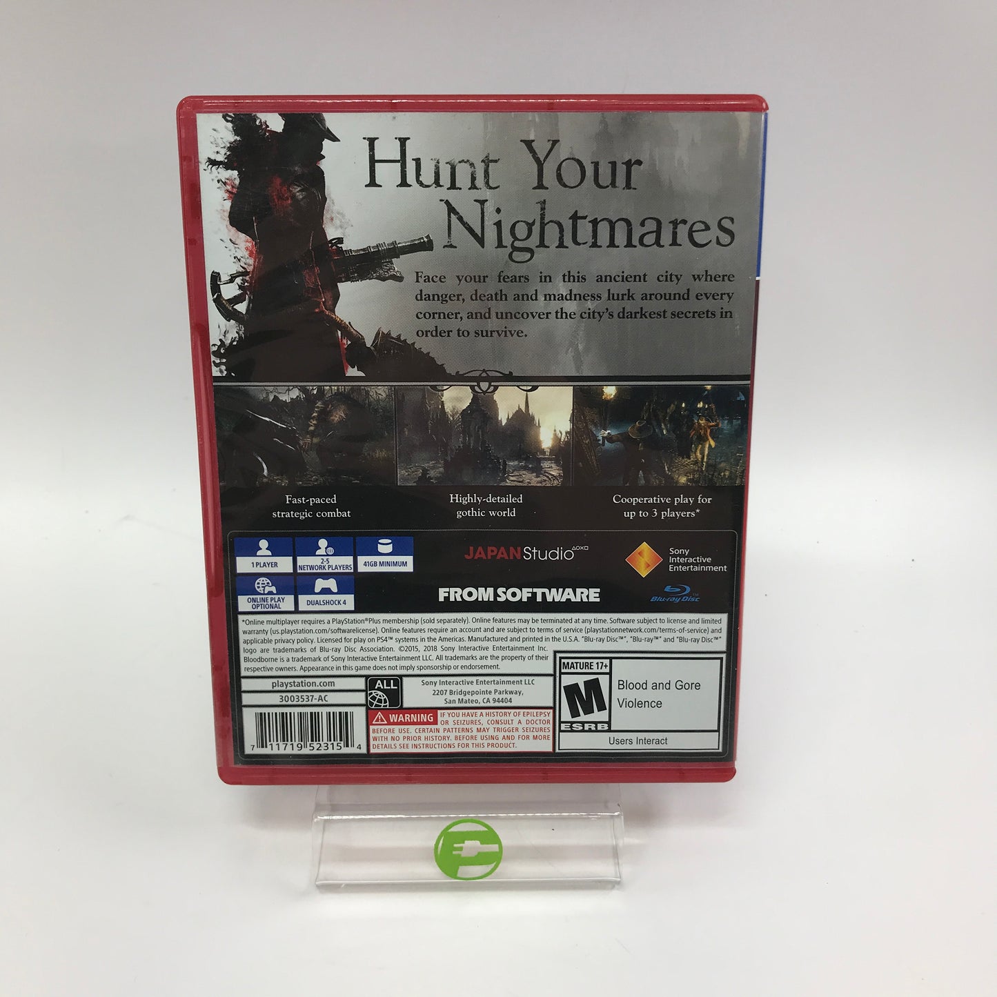 Bloodborne [PlayStation Hits] (Sony PlayStation 4 PS4, 2015) in Original Box