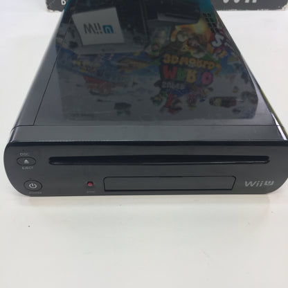 Nintendo Wii U Video Game Console Black CIB Tested and Working w Both Games