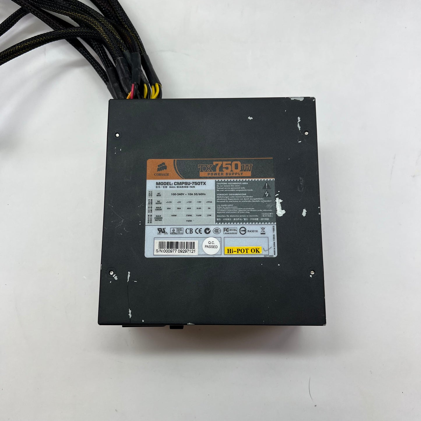 Corsair TX750W GC13899 80 Plus 750W Non Modular Power Supply