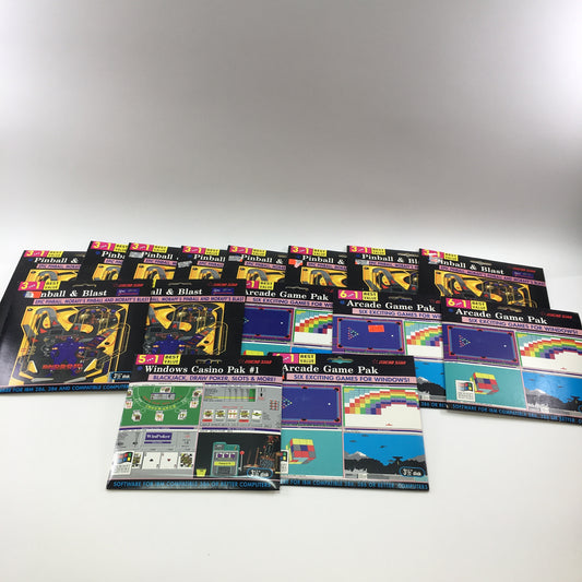 New lot of 15 MicroStar 3 1/2 Disc Games [Pinball and Blast, and More]