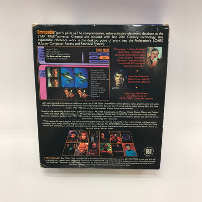Star Trek Omnipedia (PC, 1995) Complete in Original Box, CIB