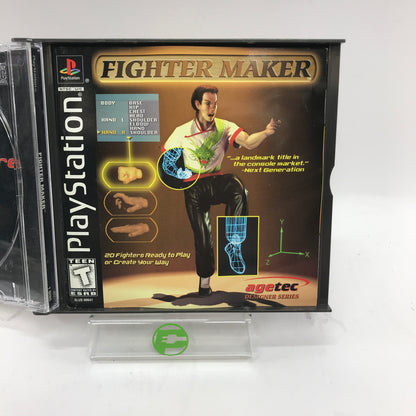 Fighter Maker (Sony PlayStation 1 PS1, 1999) CIB Tested Working
