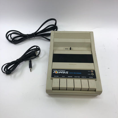 Mattel Electronics AQUARIUS 4394 Data Recorder w Cords Tested and Working