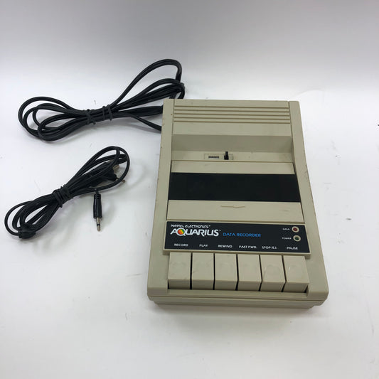 Mattel Electronics AQUARIUS 4394 Data Recorder w Cords Tested and Working
