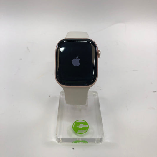 Unlocked Apple Watch Series 10 46MM Rose Gold Aluminum Starlight Sport Band