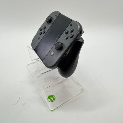 Nintendo Switch Joy-Cons Pair Controller HAC-015/HAC-016 Gray W/ Grip