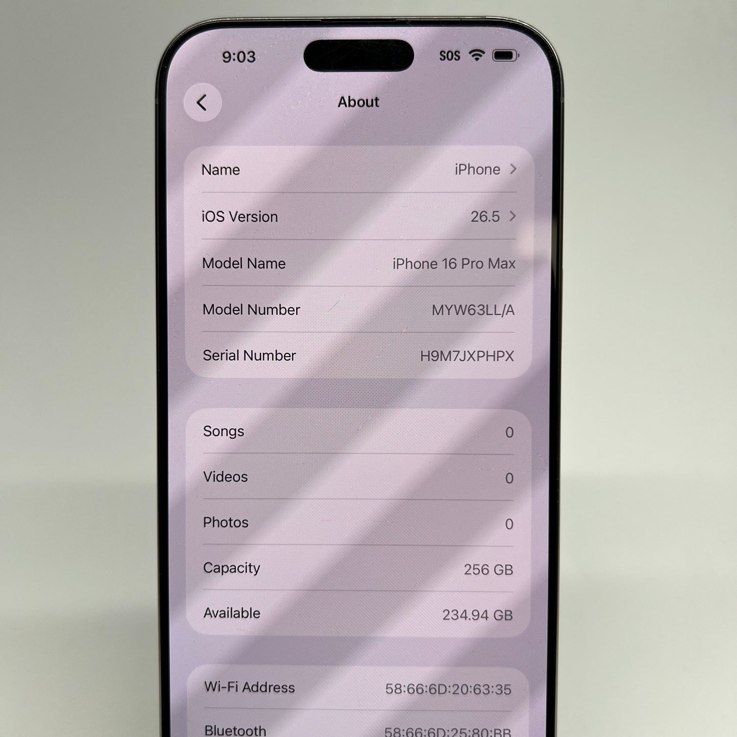 Factory Unlocked Apple iPhone 16 Pro Max 256GB Natural Titanium MYW63LL/A Read