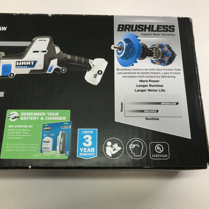 New Hart One-Handed Reciprocating Saw HPRS50 in Original Unopened Box