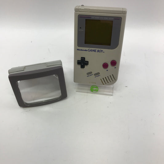 Nintendo Game Boy Handheld Game Console Only DMG-01 Gray w Magnifier Light